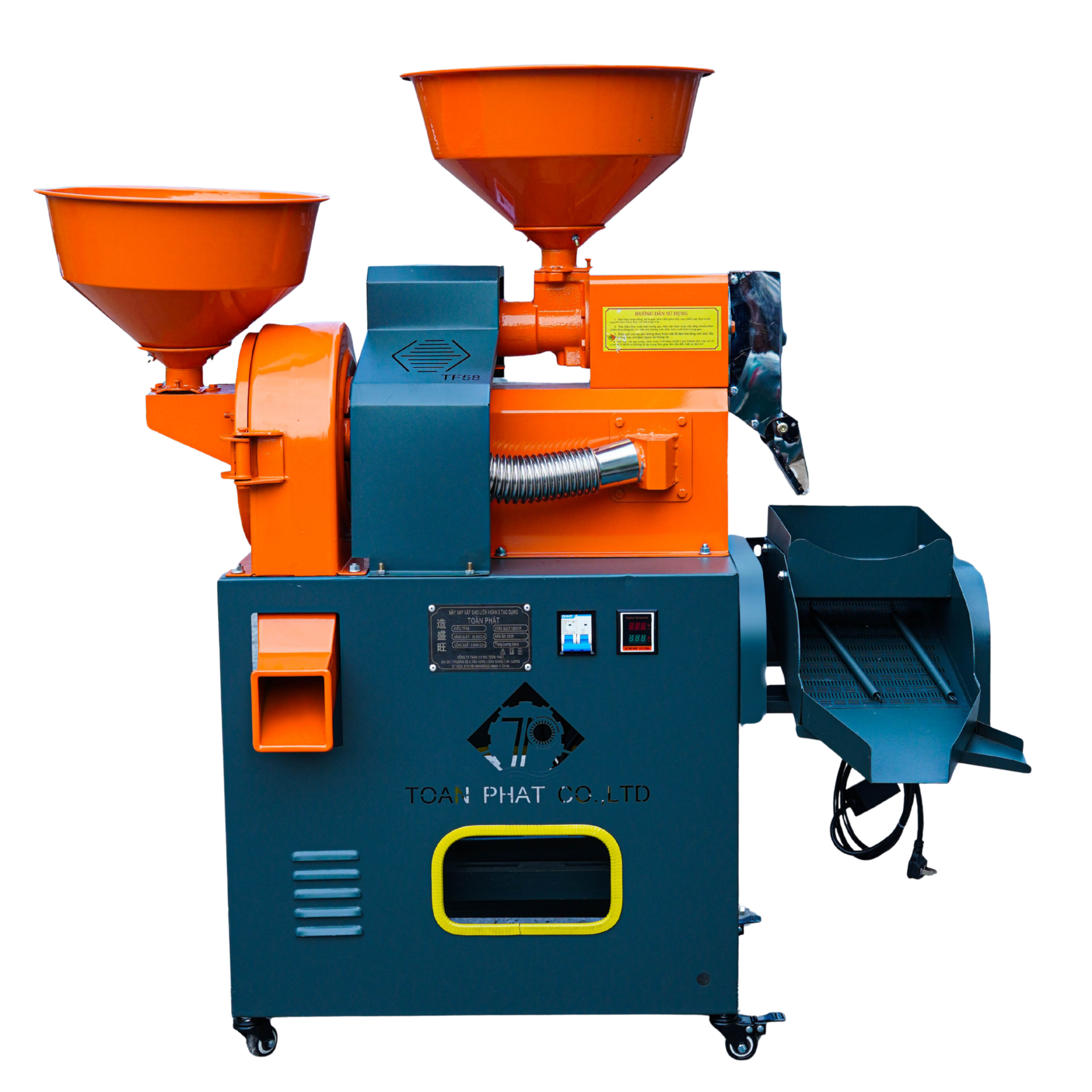 Máy xát nghiền 2 tác dụng TF58 sàng rung